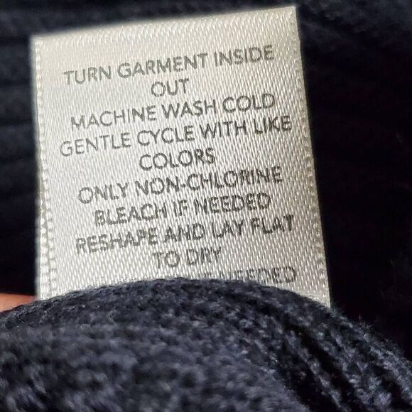 Christopher & Banks Size Medium Navy Blue Cardigan Sweater - Picture 6 of 6